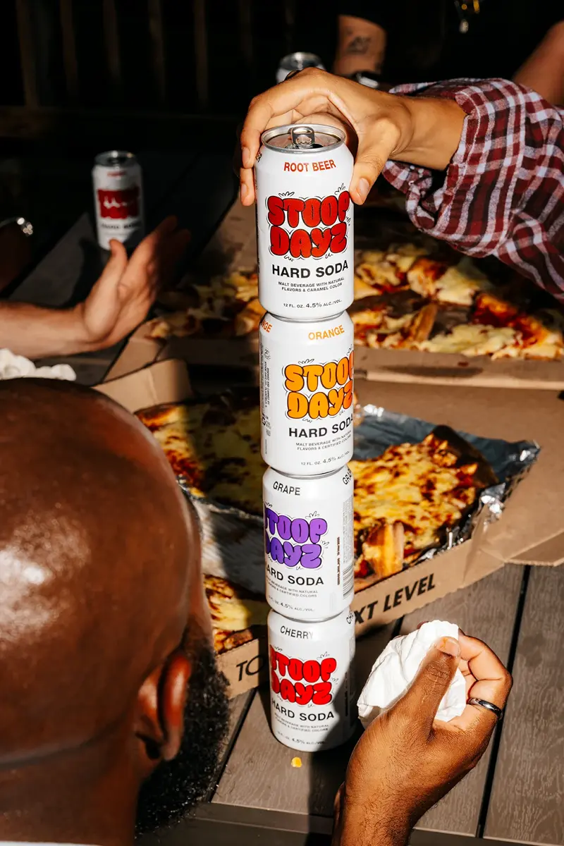 A stack of Stoop Days Hard Soda Canes