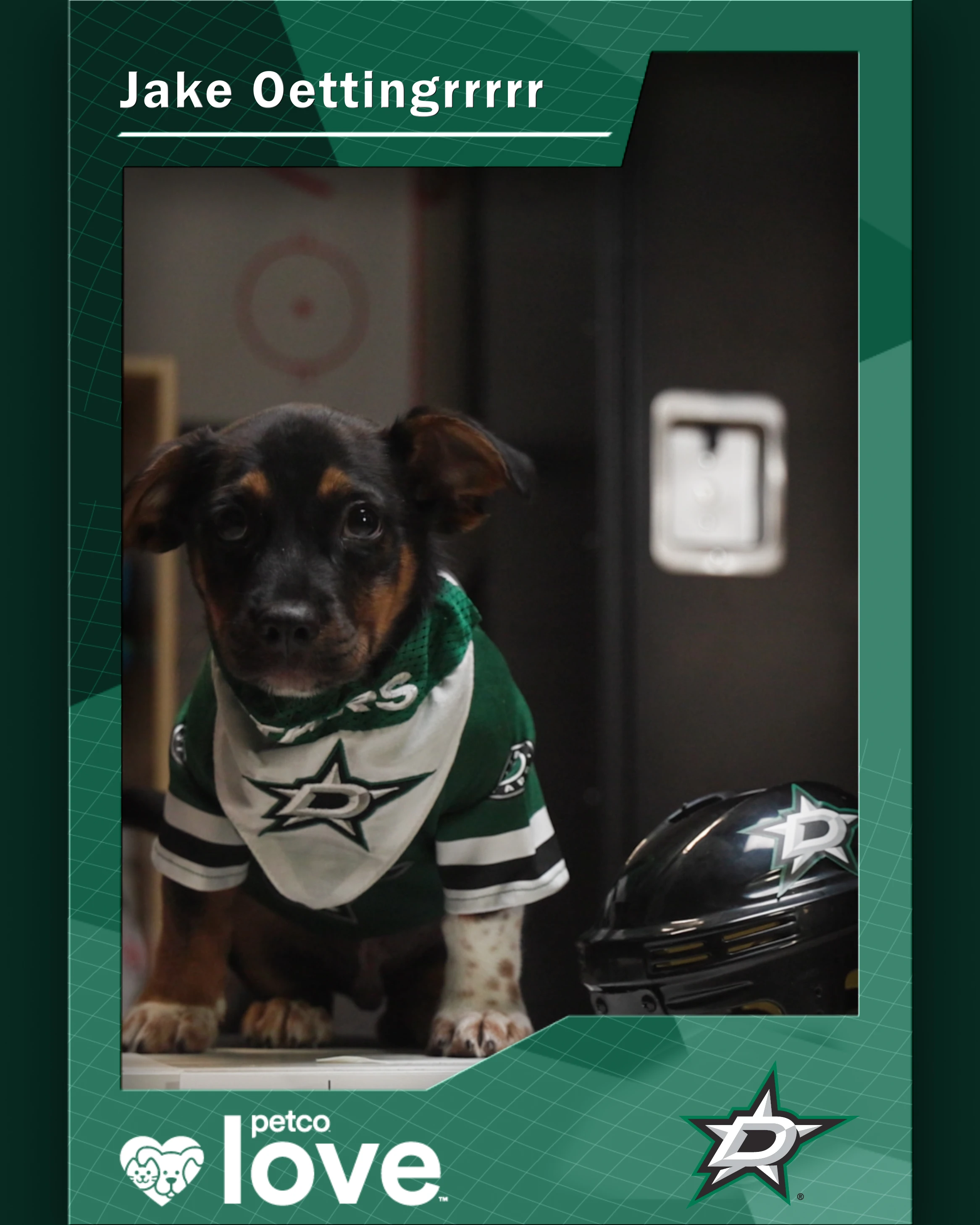 Stanley Pup Pepper aka Jake Oettingrrrrr player card front