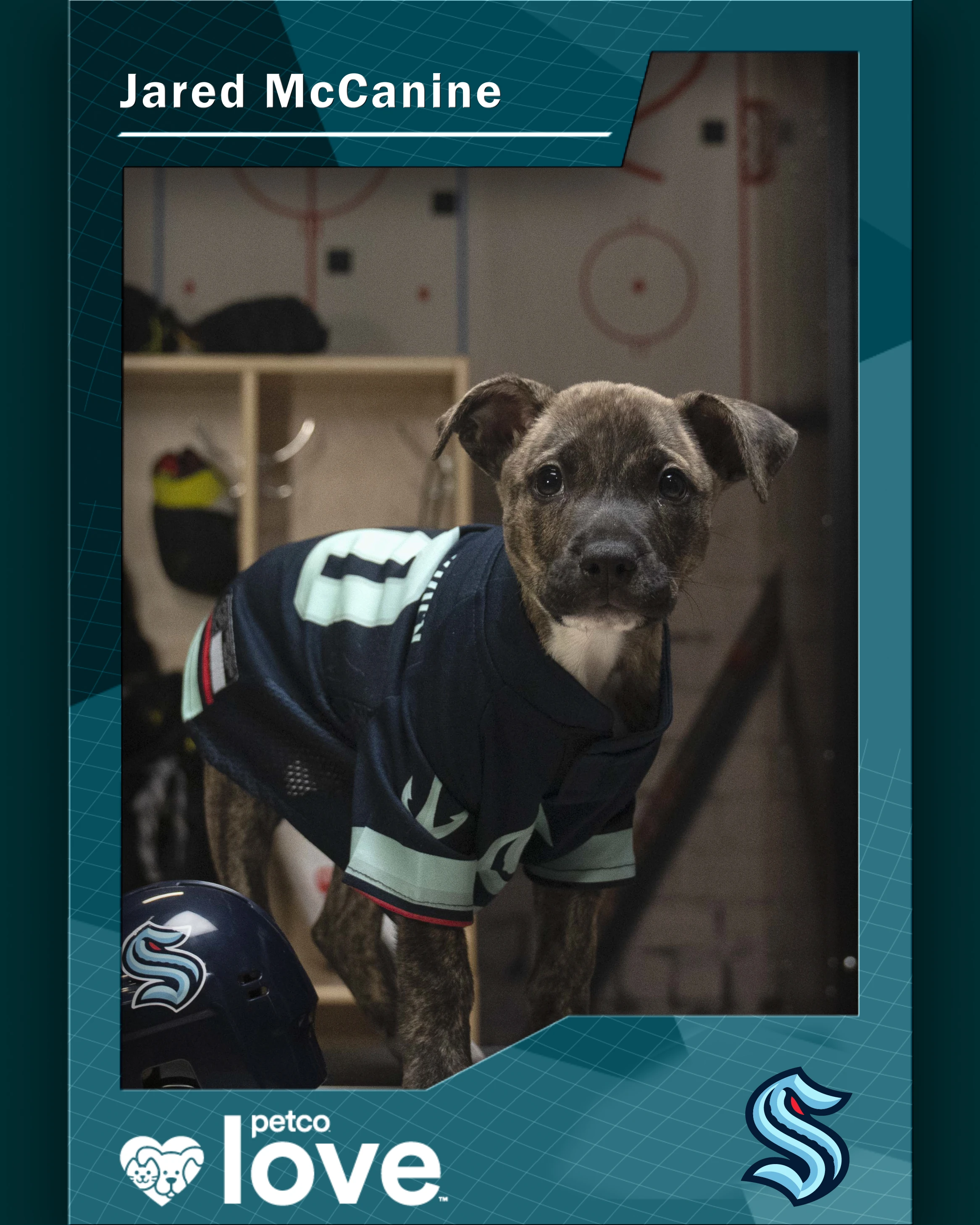 Stanley Pup Top Shelf aka Jared McCanine player card front