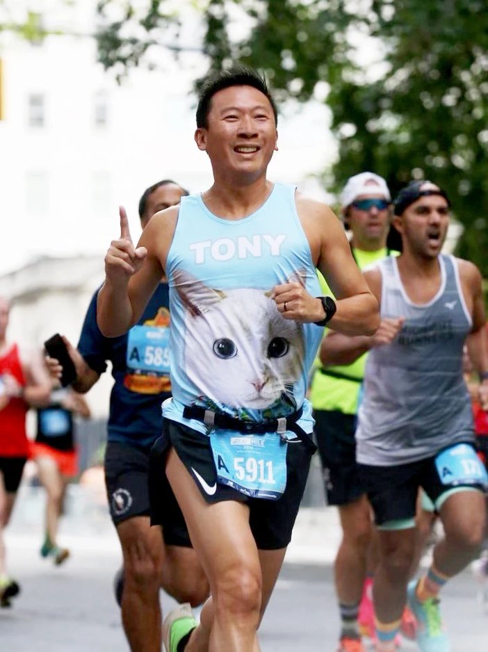 Tony Running + Mr. Bobbles Shirt