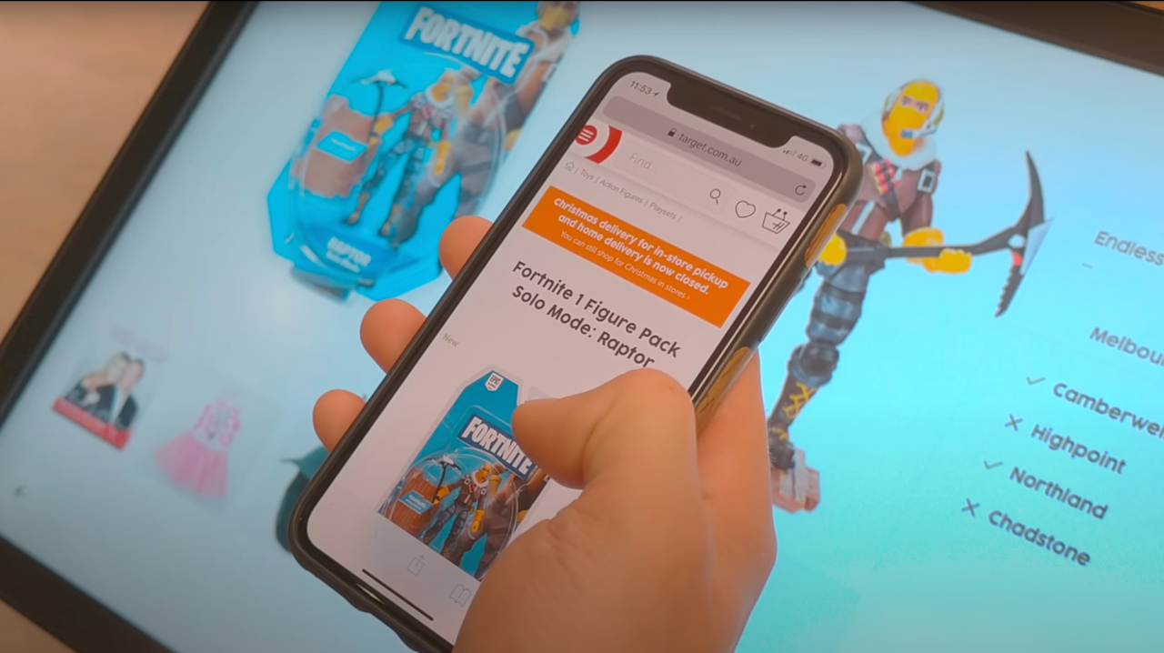 Target in-store search