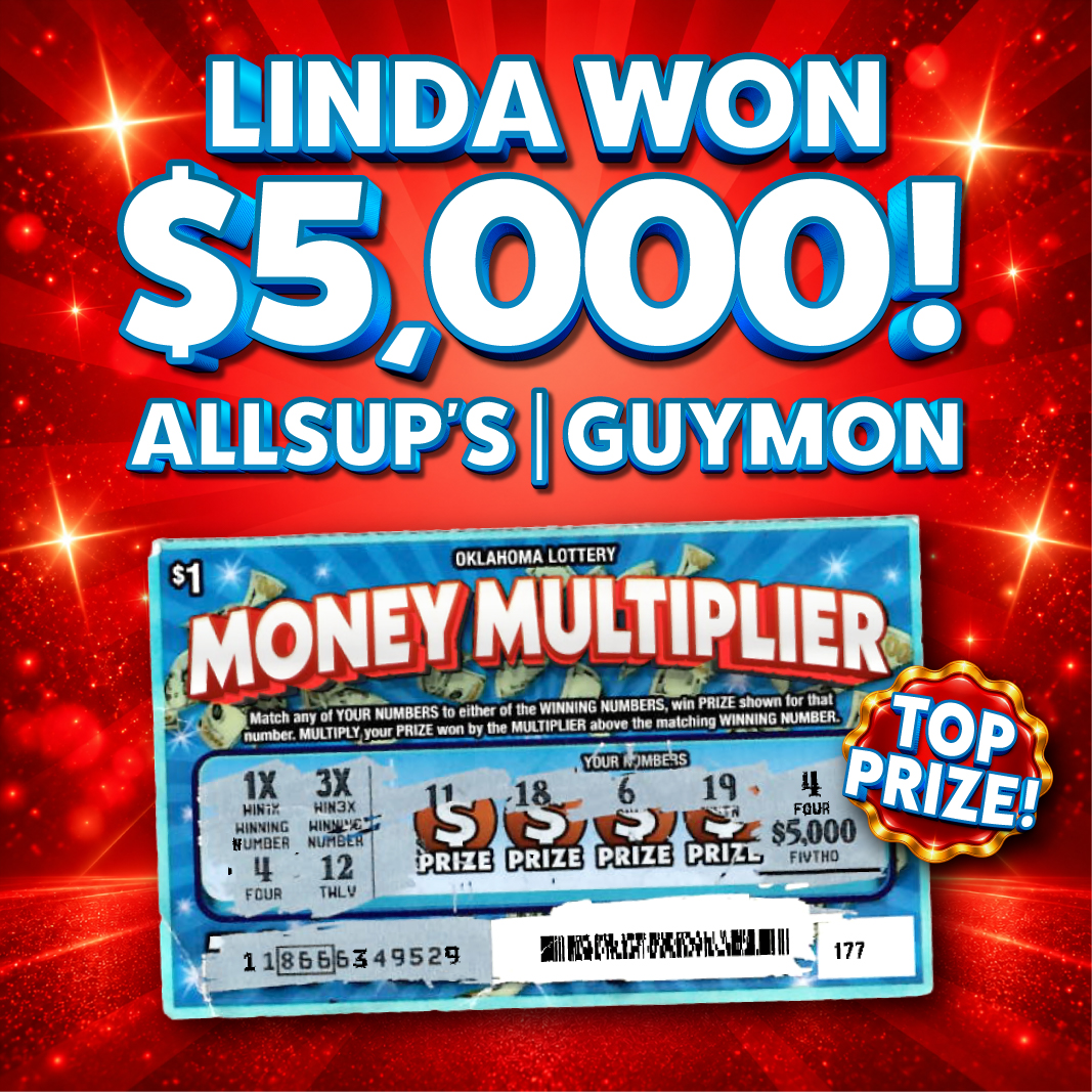 Linda won $5,000!