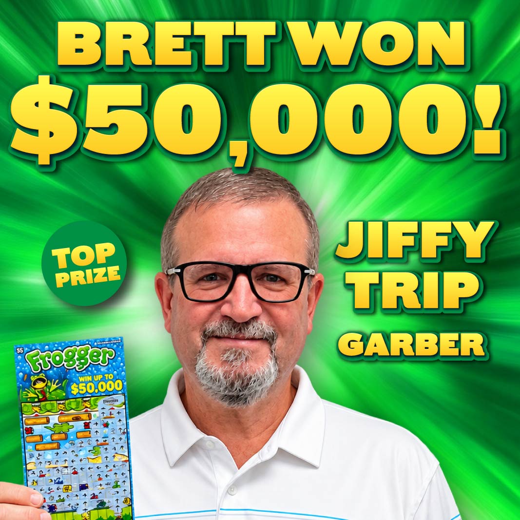 Brett won $50,000!