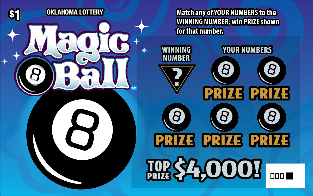 Magic 8 Ball™ Oklahoma scratch-off ticket