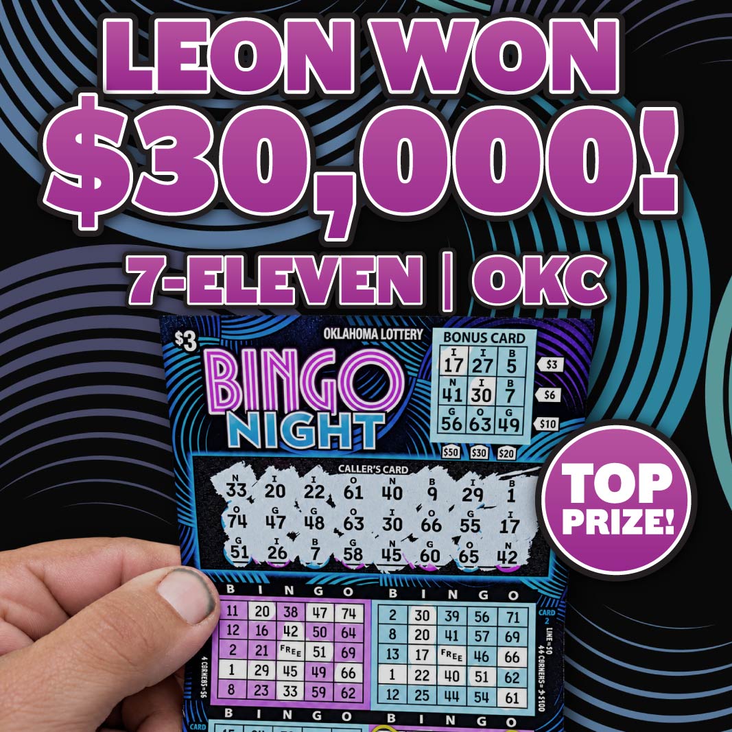 Leon won $30,000!