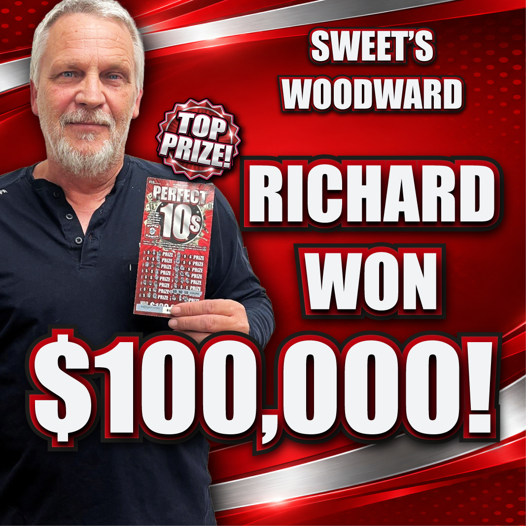 Richard won $100,000!
