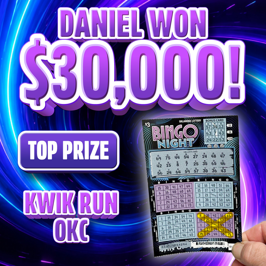 Daniel won $30,000!