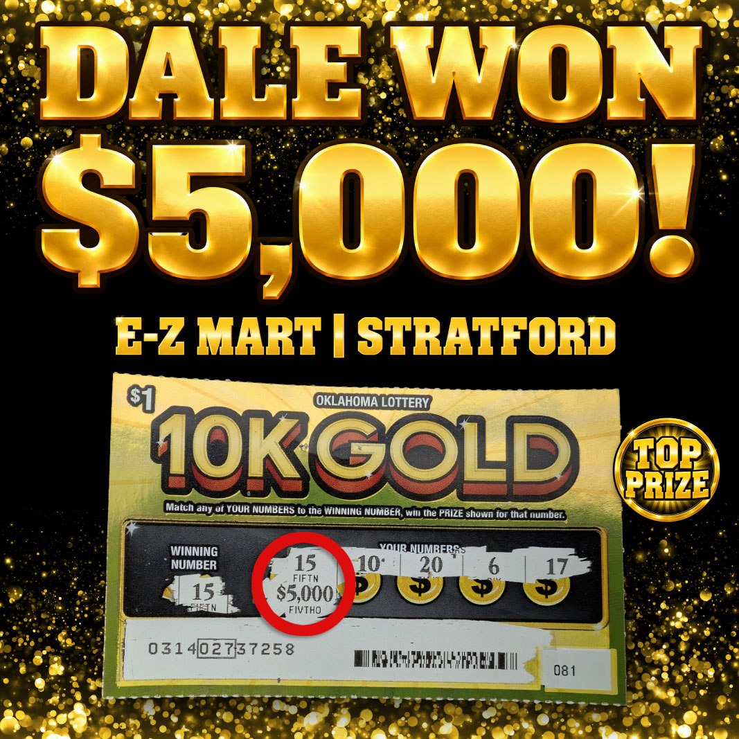 Dale won $5,000!