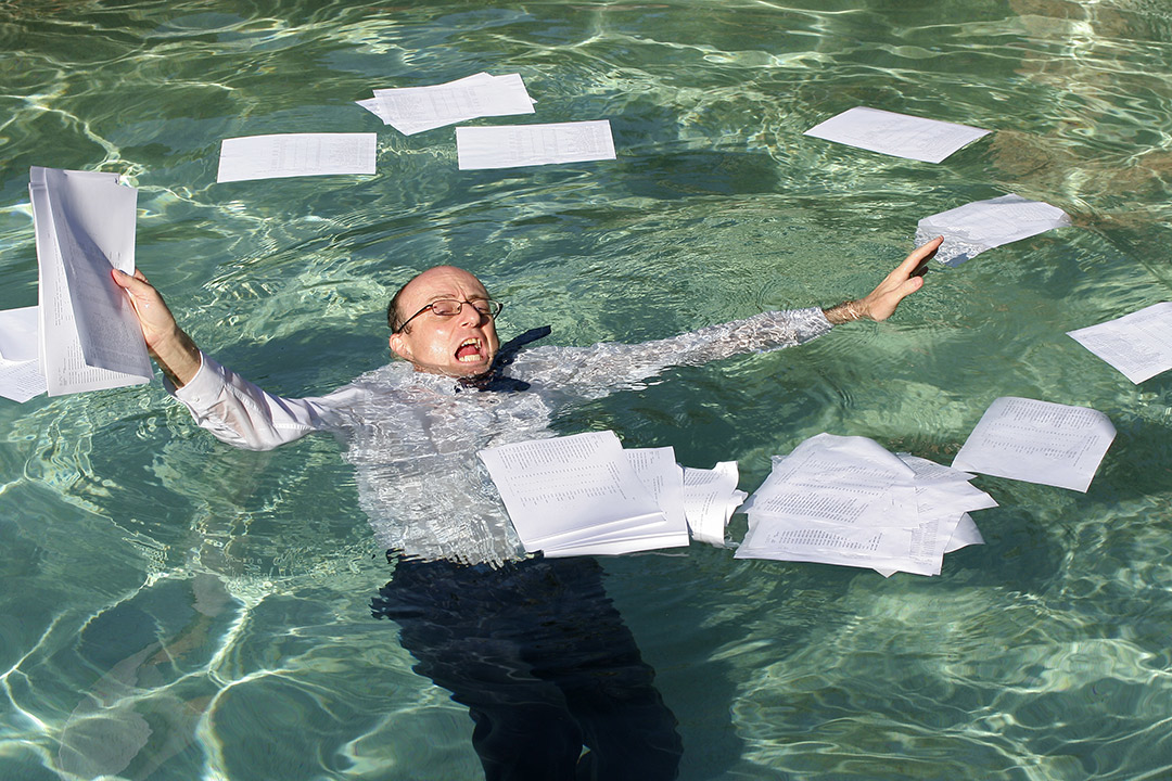 Man in pool - When Sites Ask for Documentation