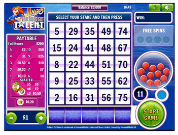 Slingo Britain's Got Talent