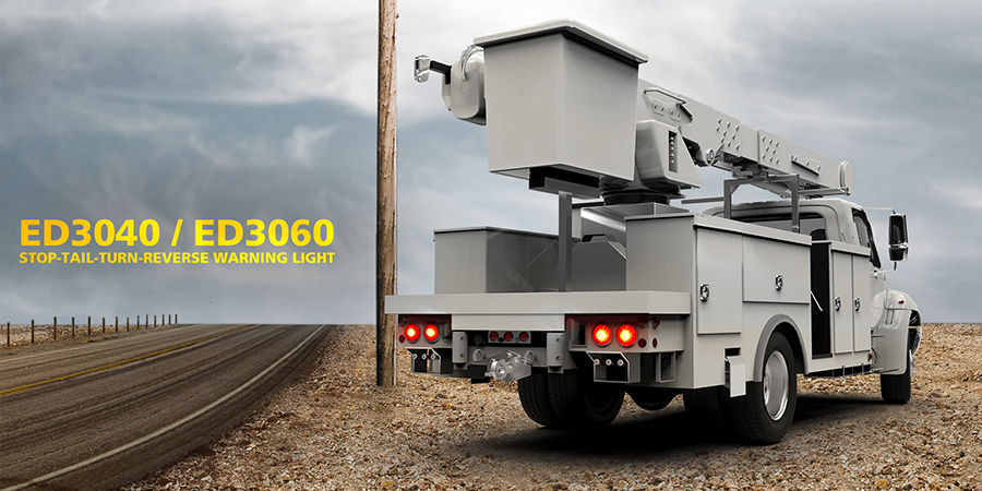 Stop-Tail-Turn-Reverse Truck and Trailer Warning Light