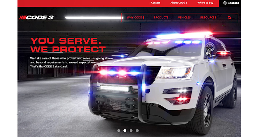 Code 3® Introduces Redesigned Online Experience - Code 3