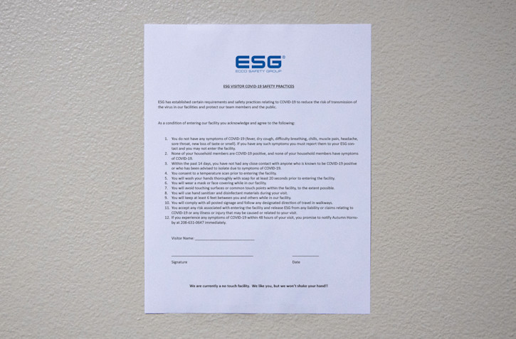 Visitor Safety Questionnaire