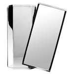 16" Stainless Steel Square Corner Mirrors