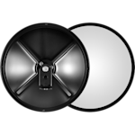 Round Black Steel Spotter