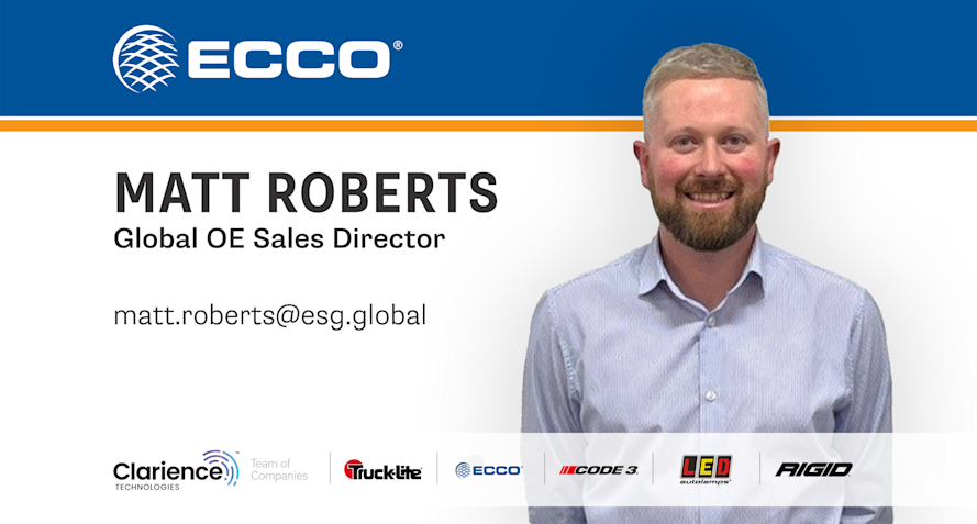 ECCO Safety Group Appoints Matt Roberts to the Position of Global OE Sales Director  