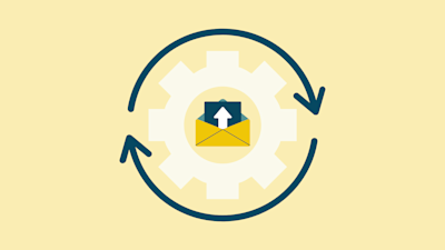 This image shows a stylized graphic to illustrate the automated template creation. It serves as the cover image for the article "Automating AWS SES Template Creation with Semplates".