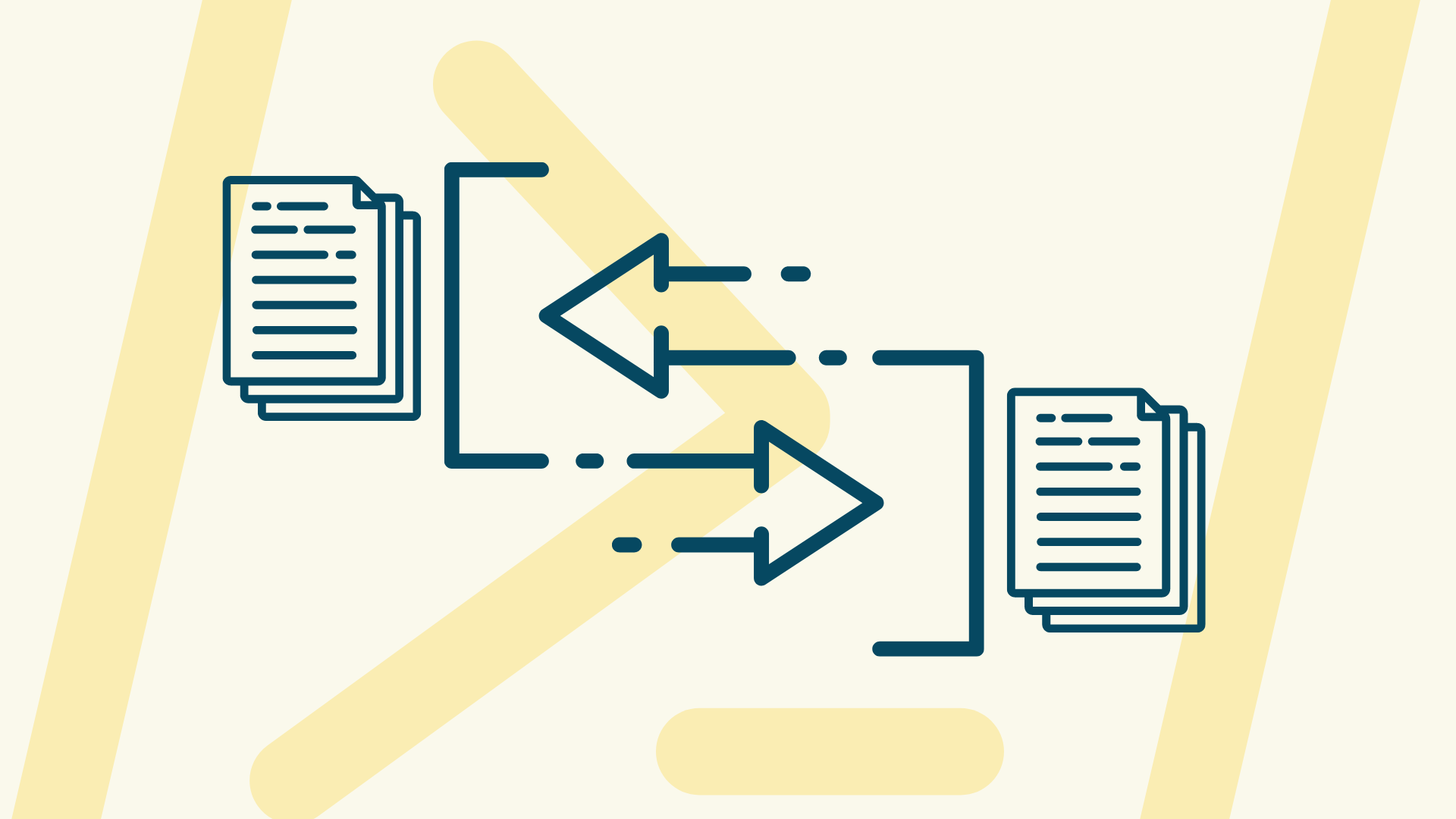 This image shows a stylized graphic of how email templates are moved between Accounts. It serves as an illustration for the article "Migrating AWS SES Email Templates Between Accounts Using Bash Script".