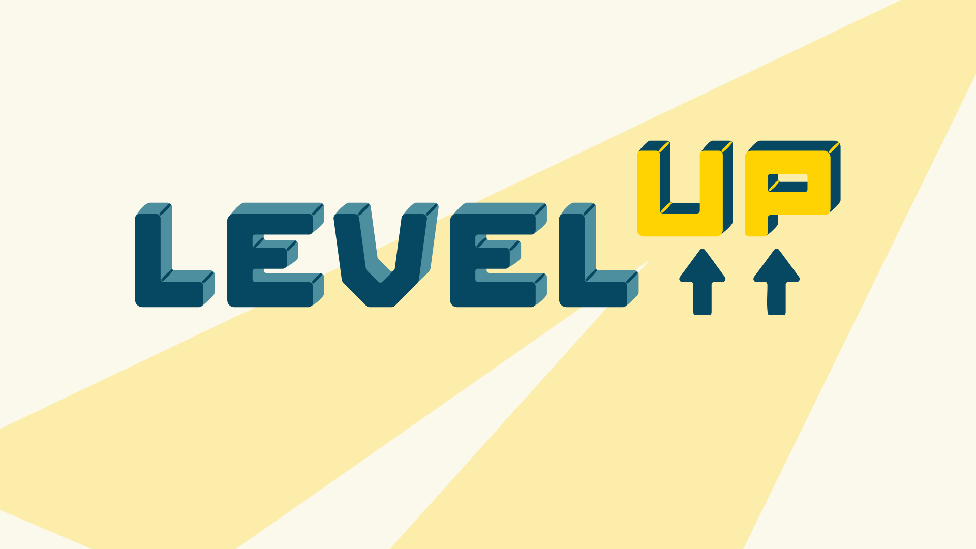 This image shows the writing ‘Level Up’. It serves as the cover image for the article ‘The Future of Email Design: Why Modular Templates Will Transform Your Workflow’ on the Semplates blog.
