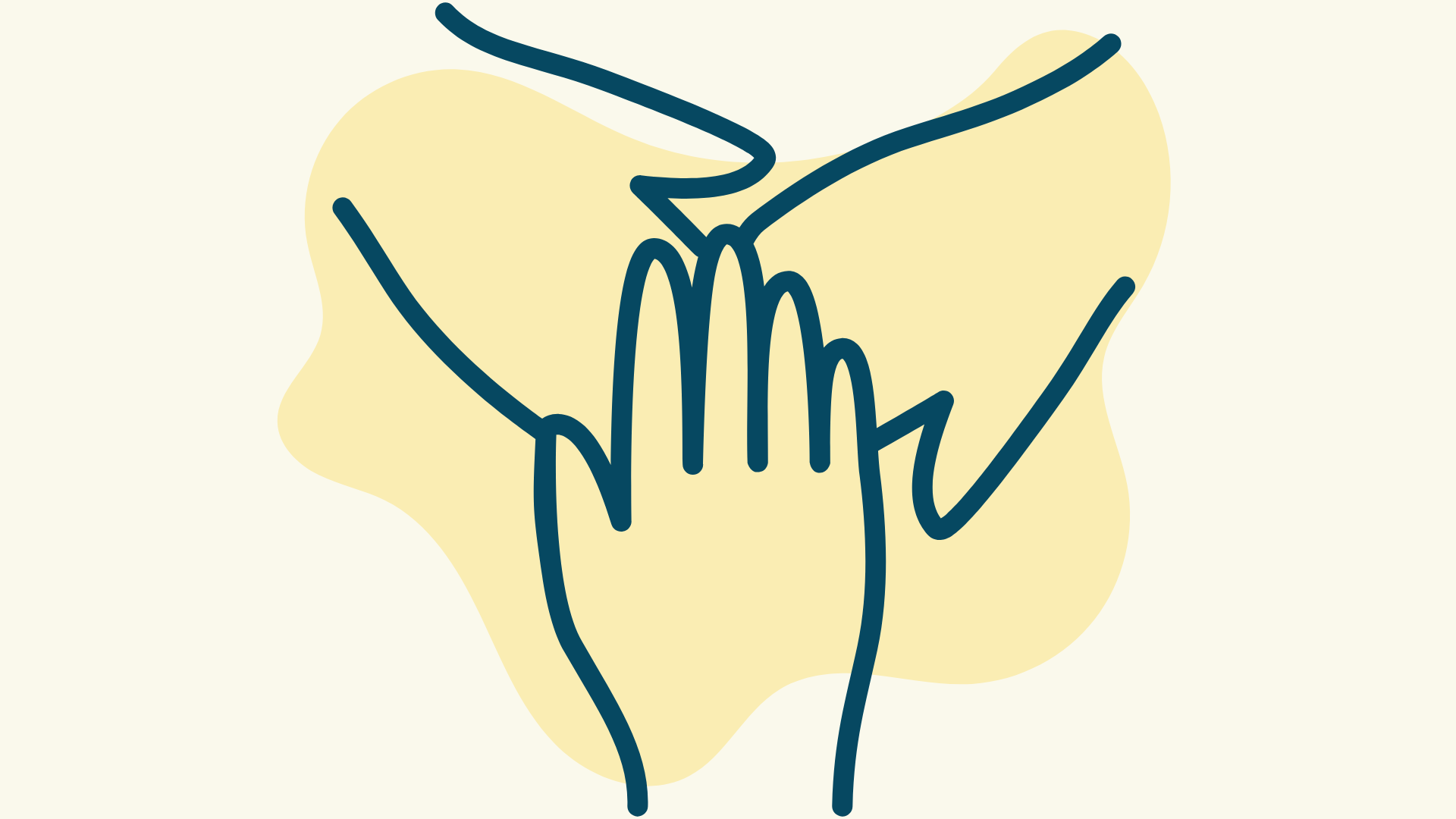This picture shows a stylized graphic of three hands. It serves as the cover image for the article: "Email Accessibility: Best Practices for Inclusive Design".