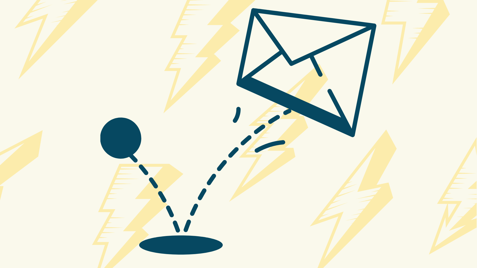 This image shows a stylized graphic of an email bouncing off the floor. It is used to illustrate the article: “Mastering Bounce and Complaint Management in Amazon SES.”