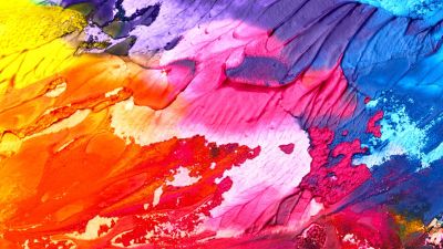 This picture shows an abstract oil painting in bright colors. It is used to illustrate that there are many ways to customize the background colors of email templates.