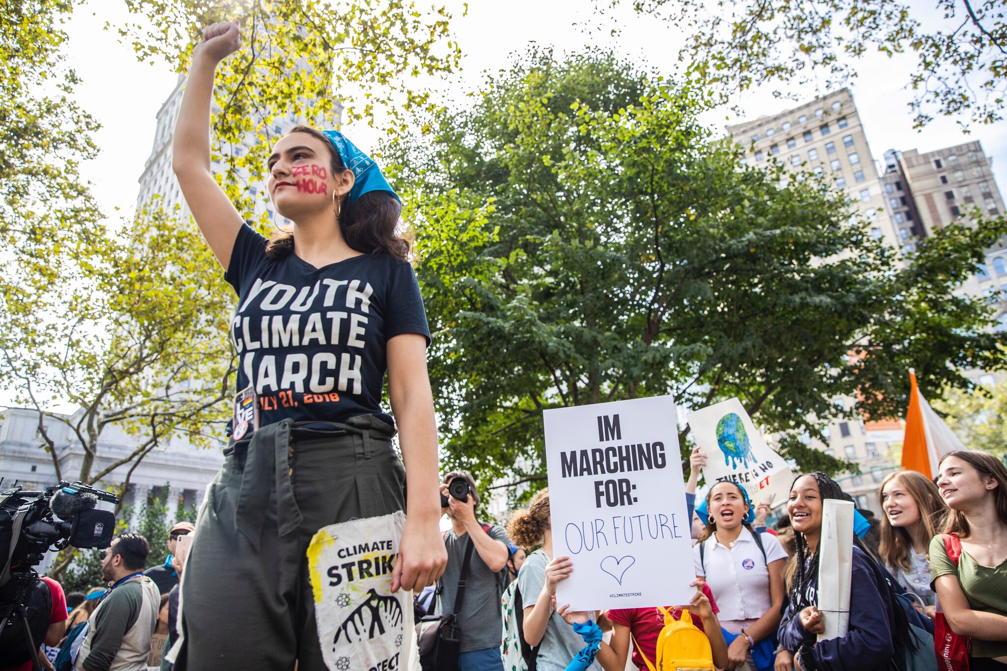Jamie Margolin at the Youth Climate March