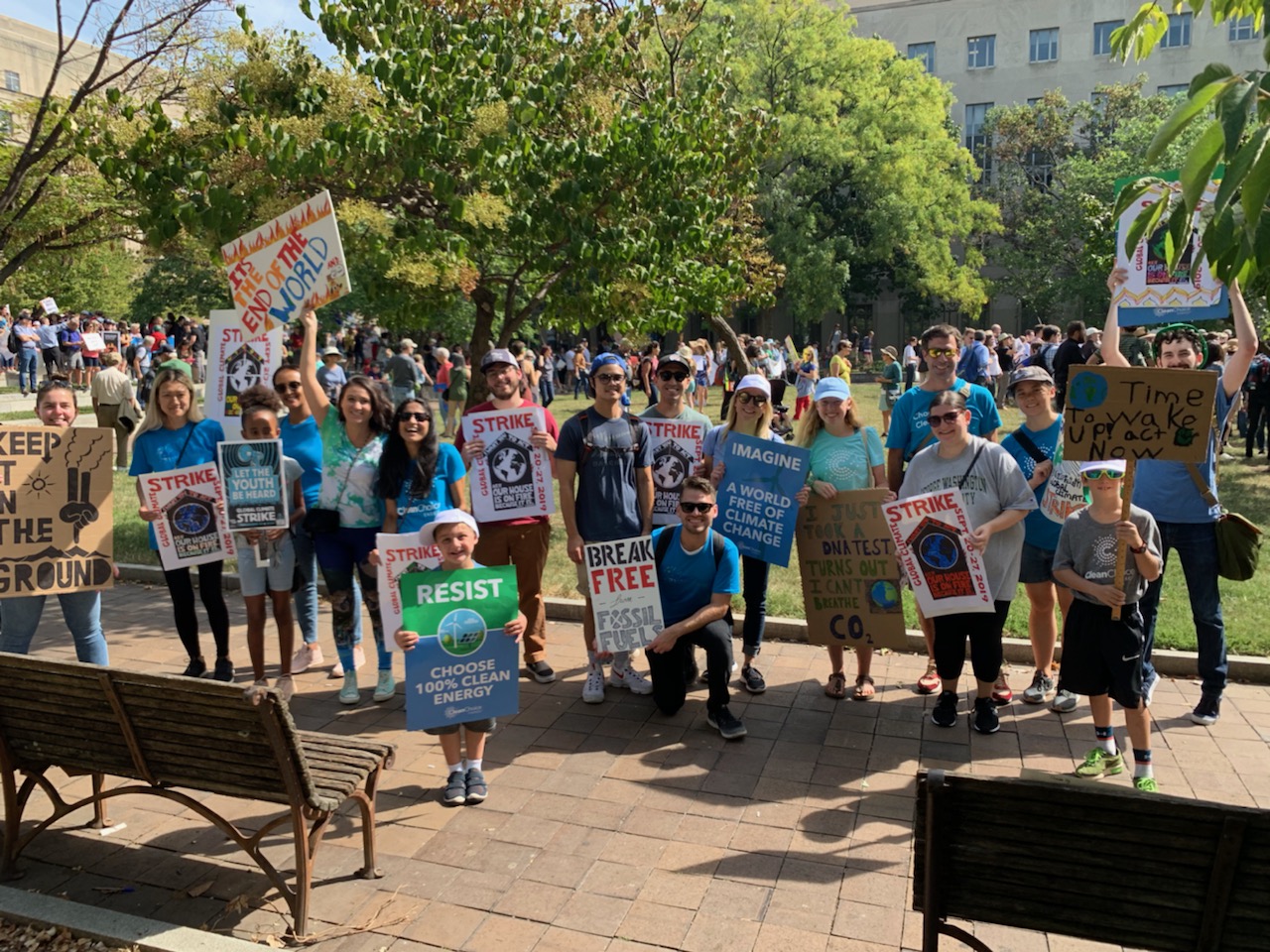 CleanChoice Energy staff at global climate strike 2019