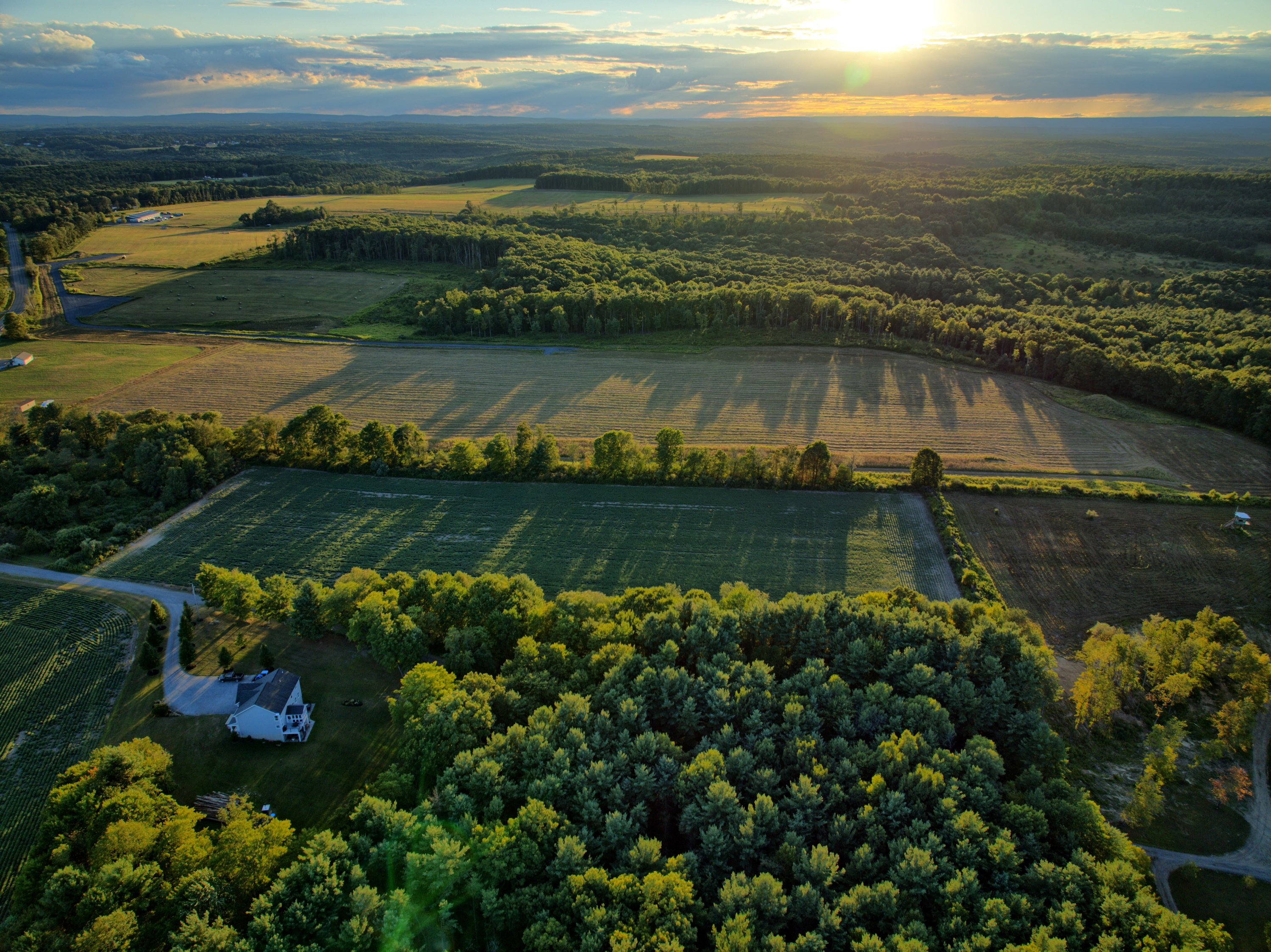 An aerial shot of the future site of our Kylertown Solar Farm in PA