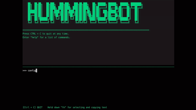 Configuring Hummingbot