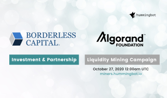 Borderless Capital and Algorand Foundation partner with Hummingbot to bring liquidity mining to the Algorand Ecosystem!