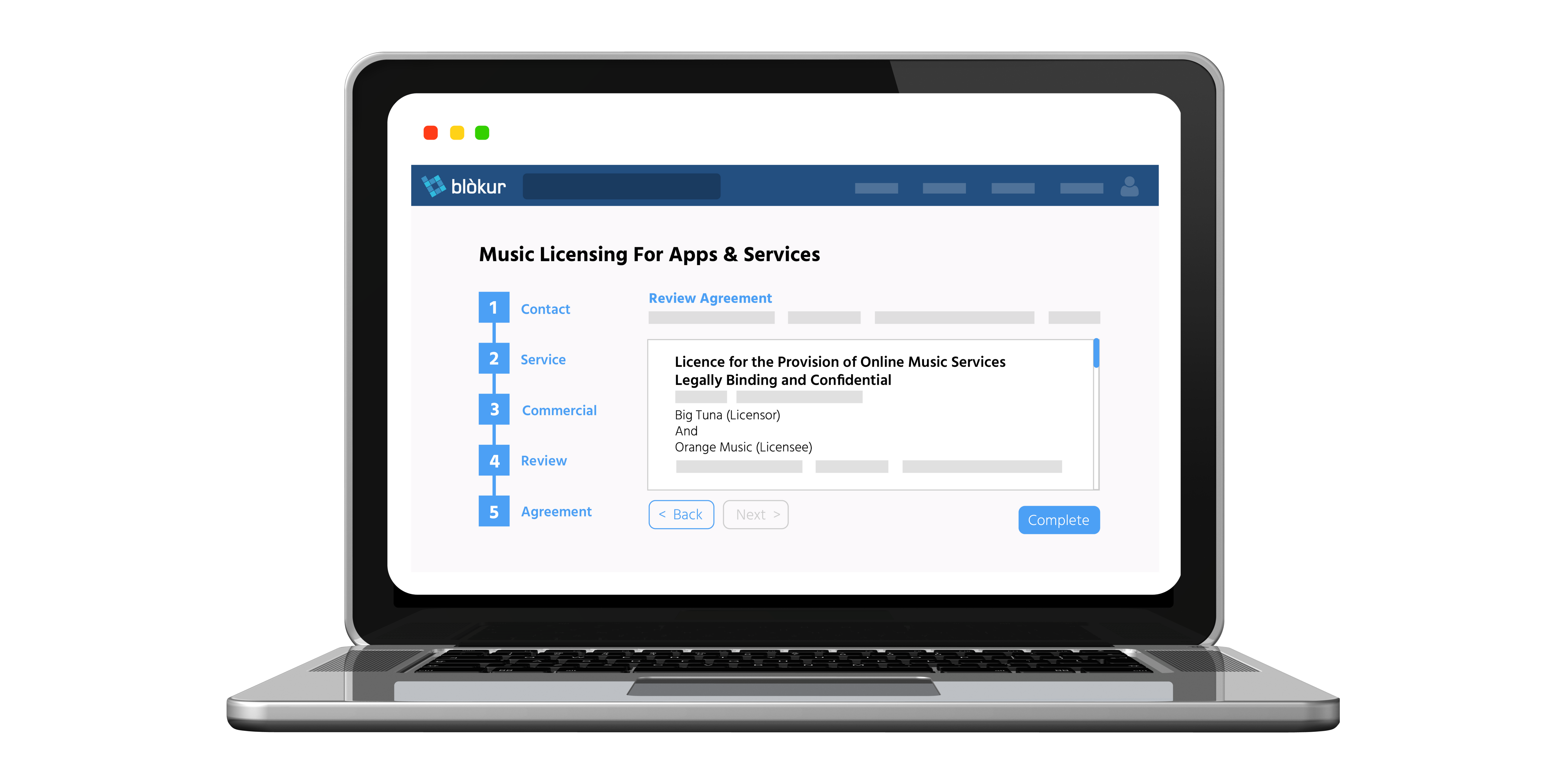 Blokur Digital Licensing - Step 2