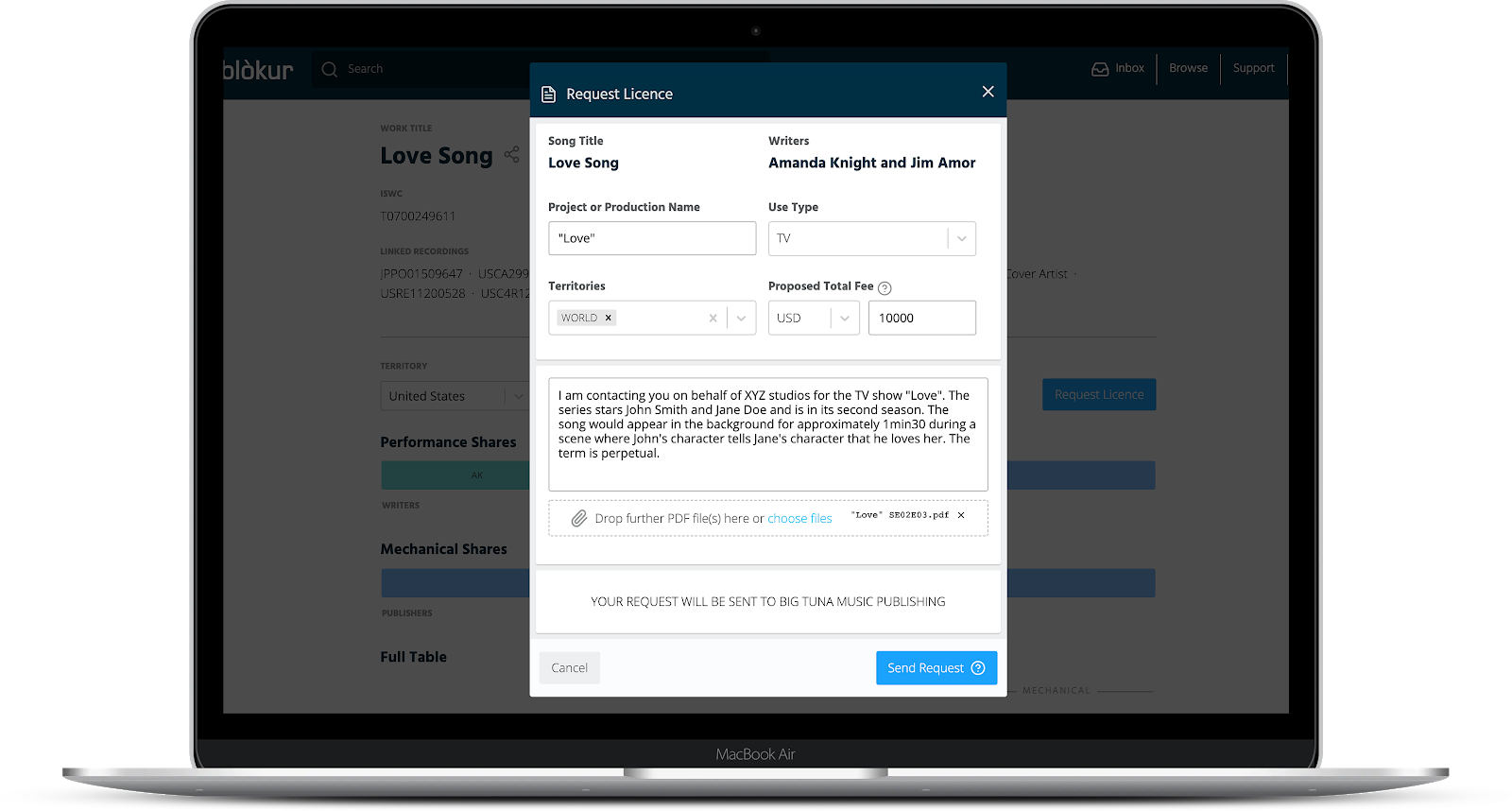 Music users can now request licences directly from publishers in Blokur