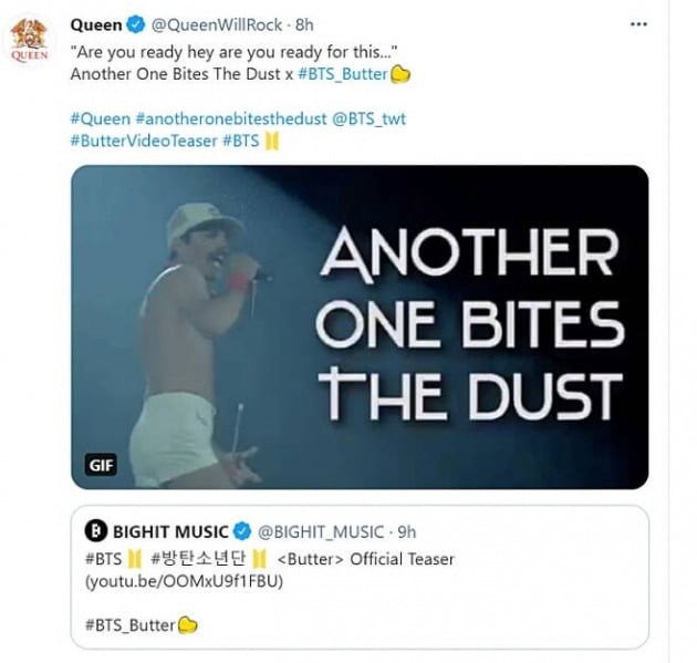 evergreen songs bts another one bites the dust