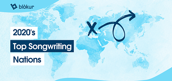 Which countries do the top songwriters come from?