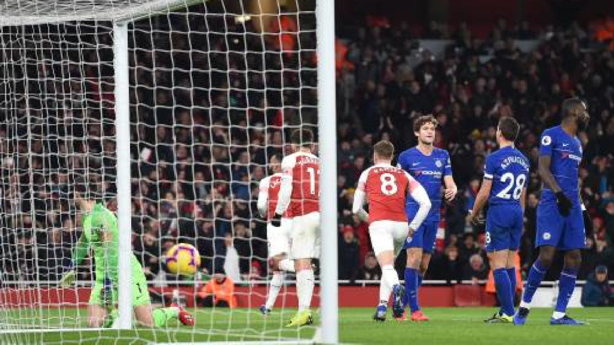 Arsenal wint Londense derby van Chelsea