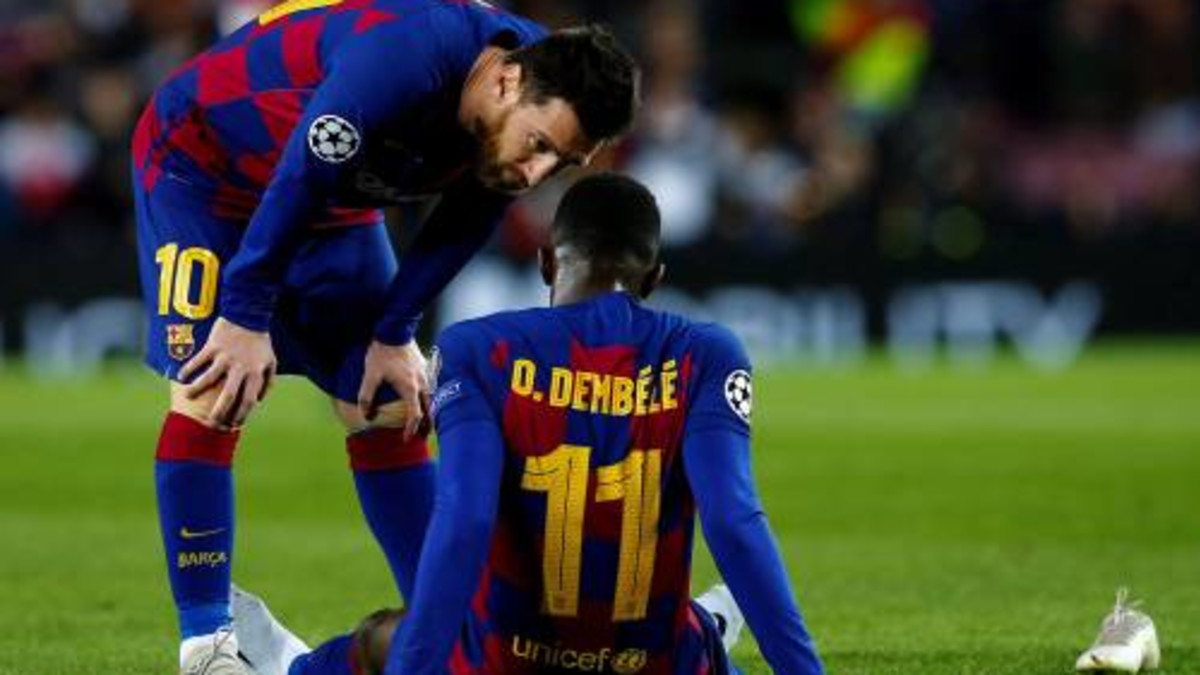 Barcelona tien weken zonder Dembélé