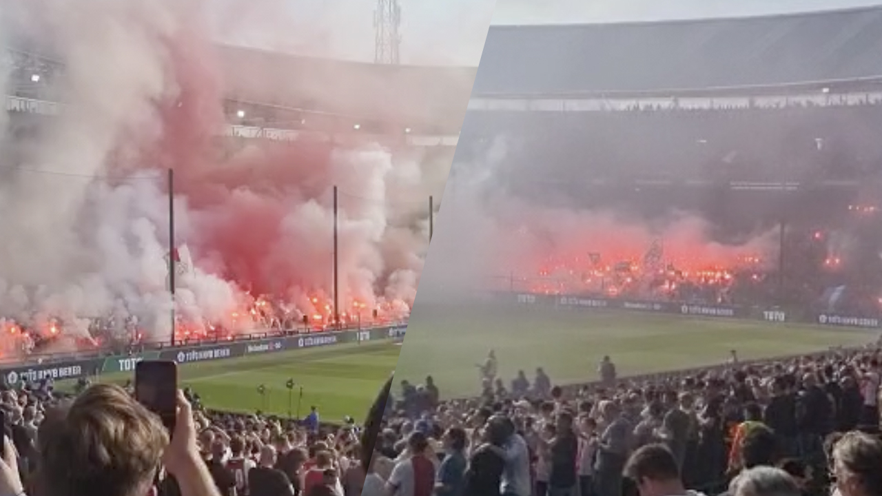 Video: Veel Vuurwerk Bij Opkomst Bekerfinale Tussen Ajax En PSV ...