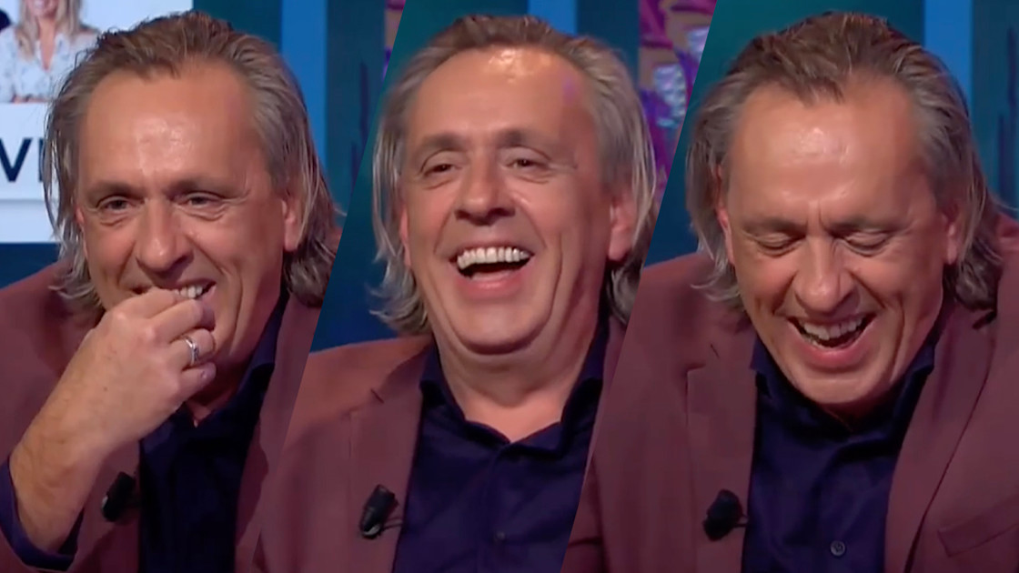 Unieke beelden: Marcel van Roosmalen heeft de slappe lach bij Media
