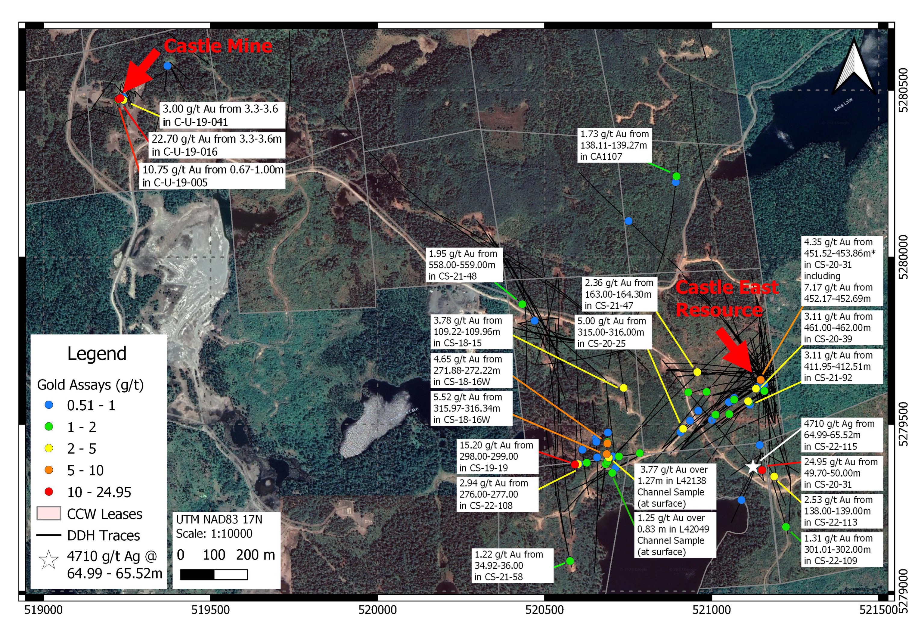 Map of drill programs