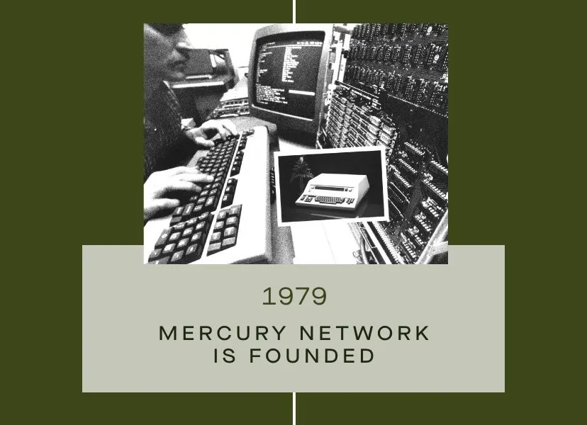 FTD Timeline - 1979: Mercury Network, an innovative electronic system connecting florists across the country, is founded.