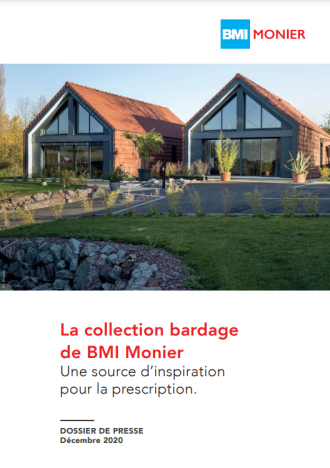 Première de couverture du dossier de Presse de la Collection Bardage BMI Monier