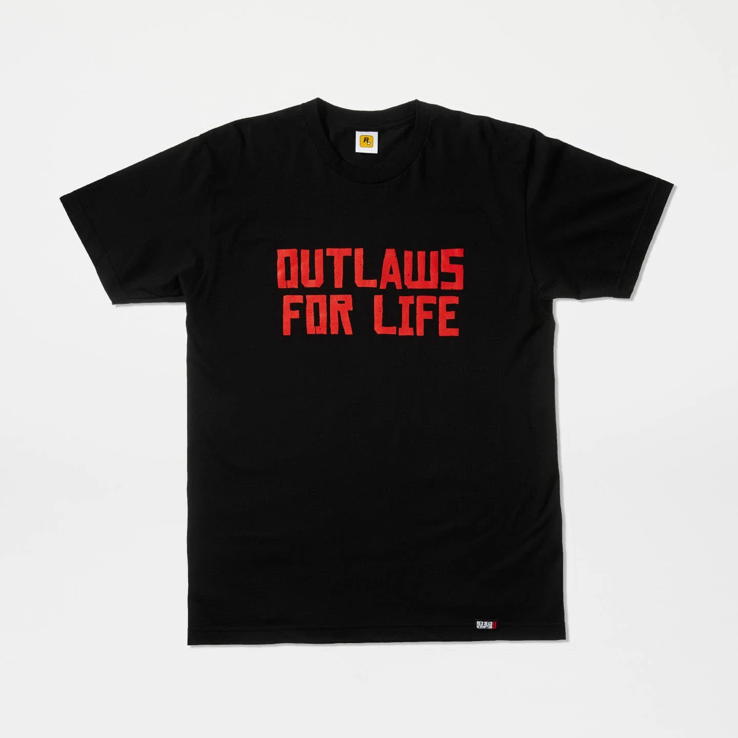 OUTLAWS FOR LIFE Tee (Red on Black)