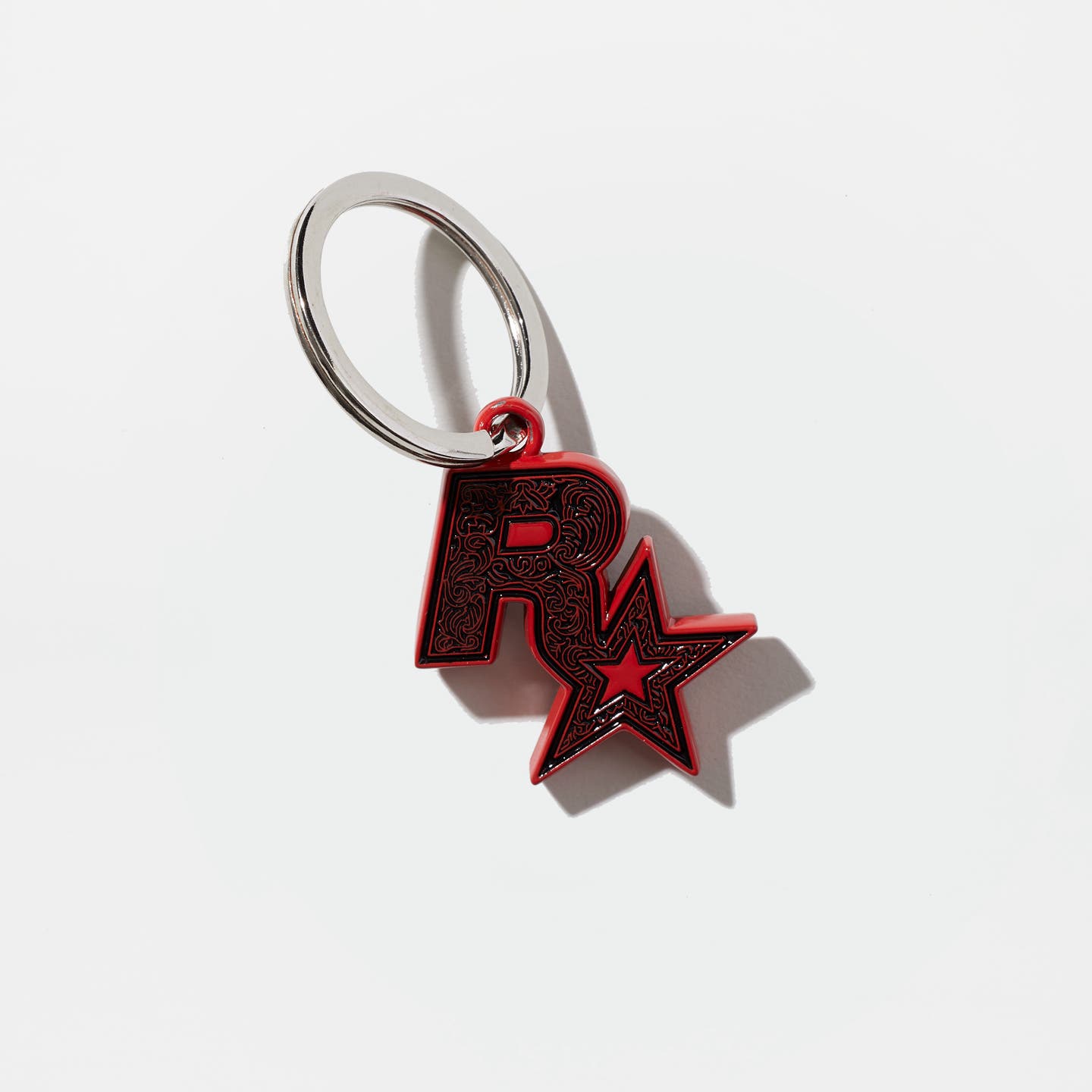 Linocut Rockstar Games Logo Keychain - Product Image 1