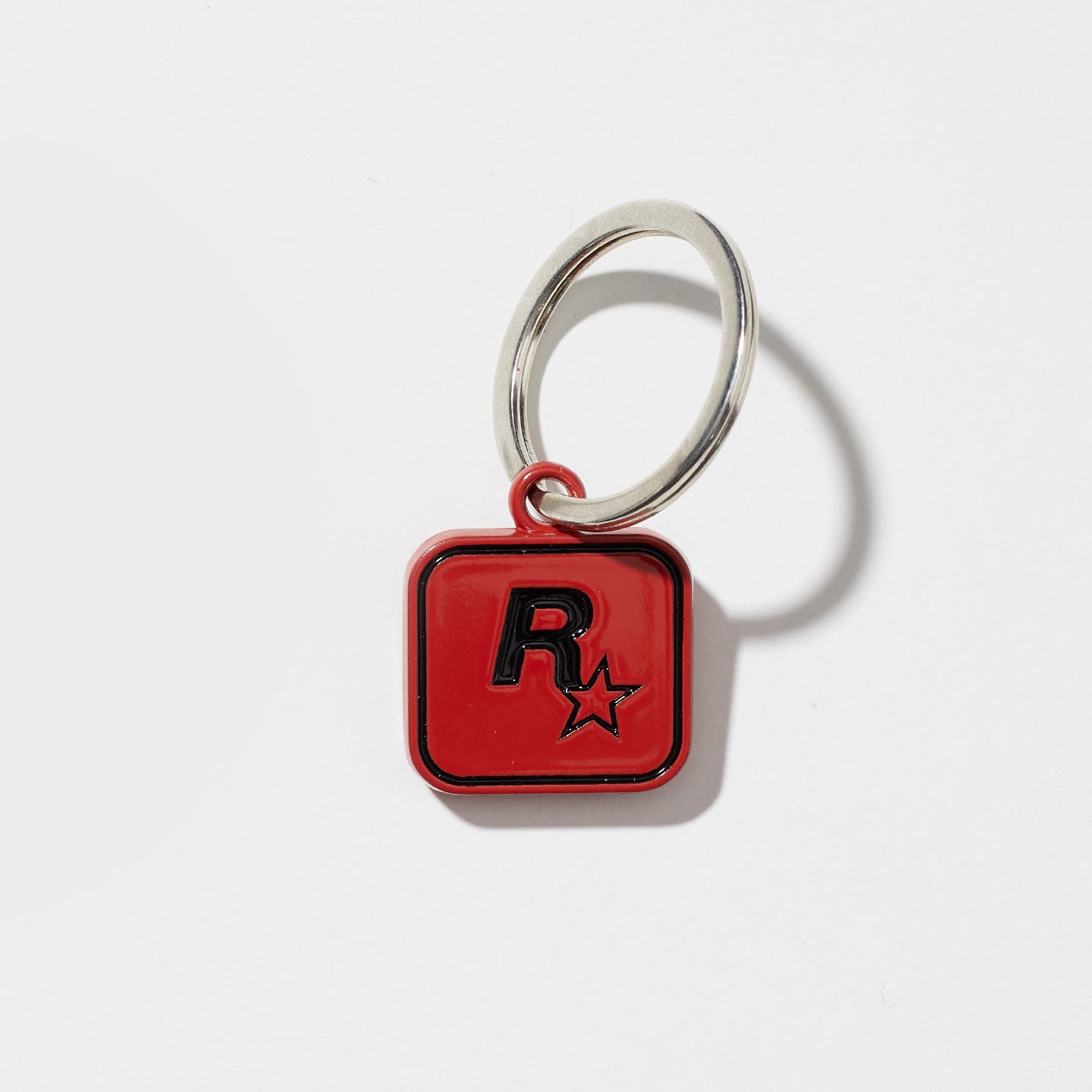 Black on Red Rockstar Games Logo Keychain - Product Image 1