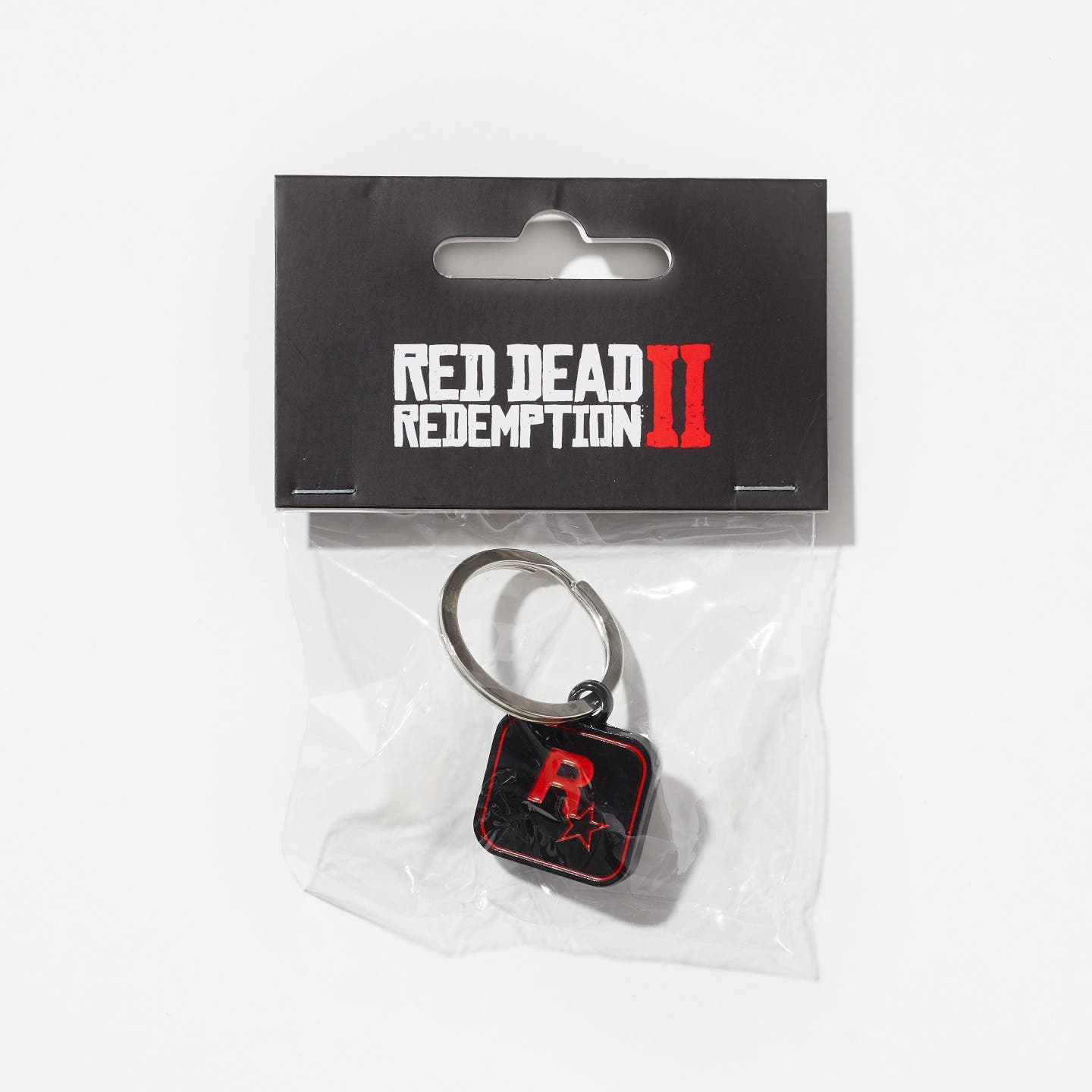 Red on Black Rockstar Games Logo Keychain - Product Image 3