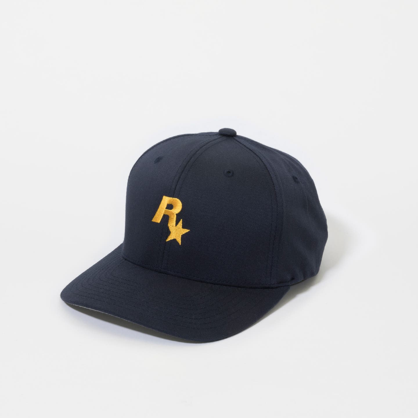 Rockstar Baseball Cap: Navy and Gold - Product Image 1