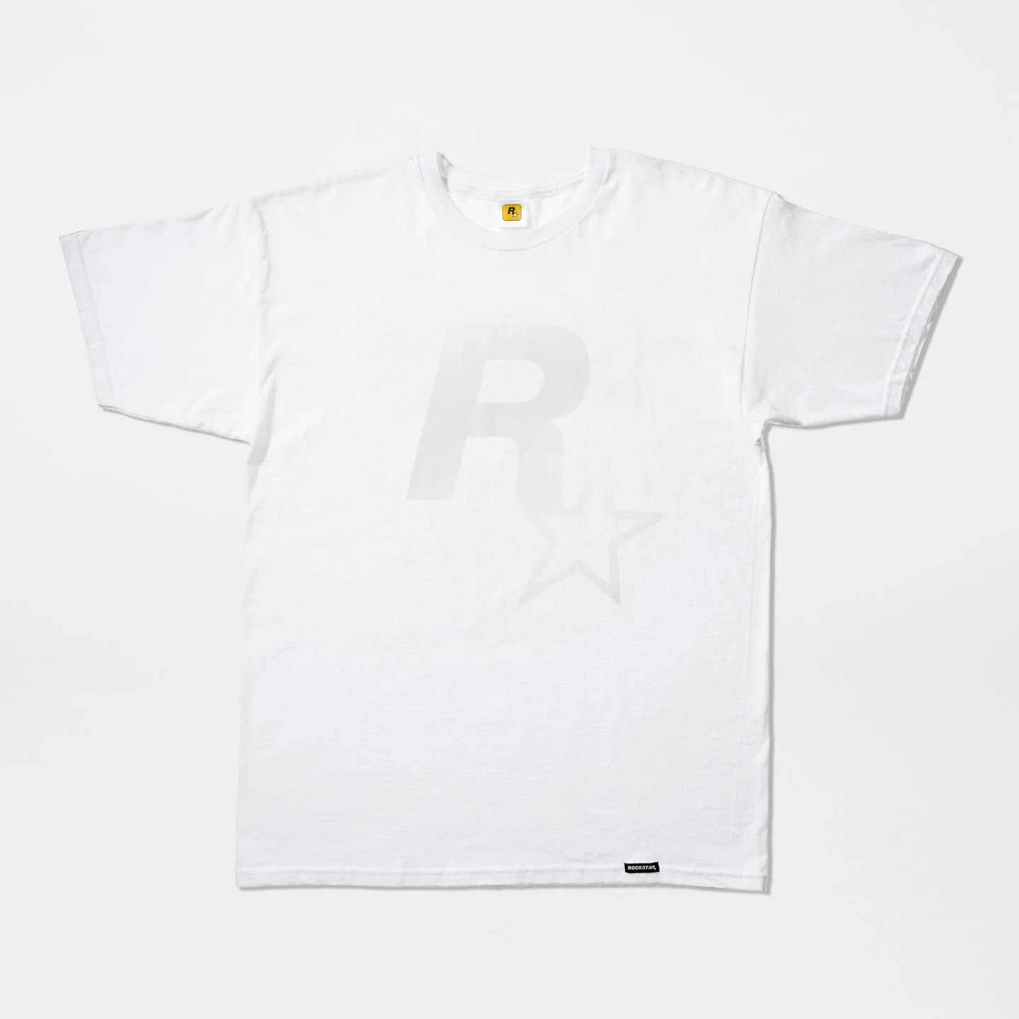 Rockstar Logo White Out Tee