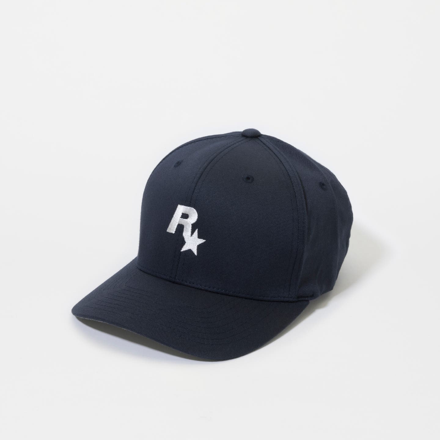 Rockstar Baseball Cap: Navy and White - Product Image 1