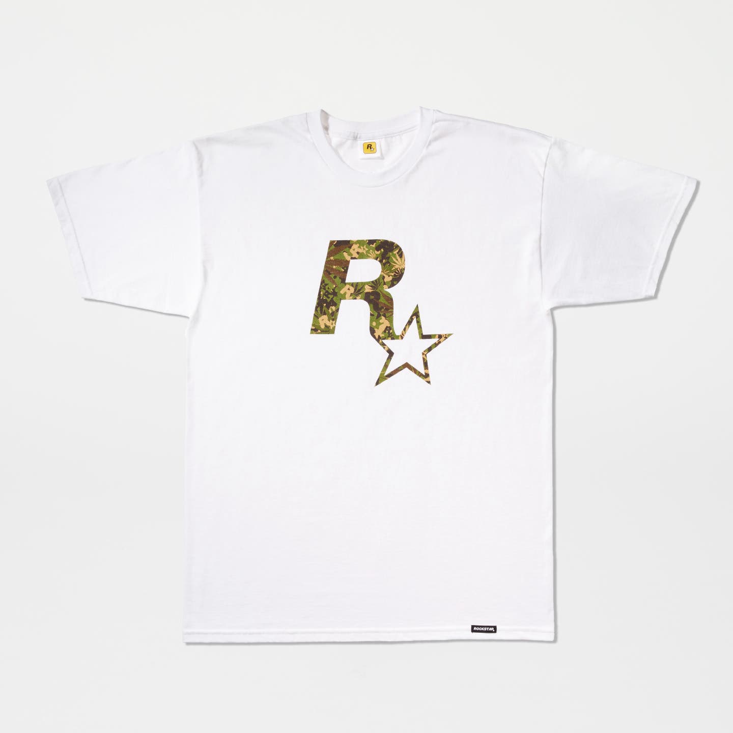 White Rockstar Camo Tee - Product Image 1